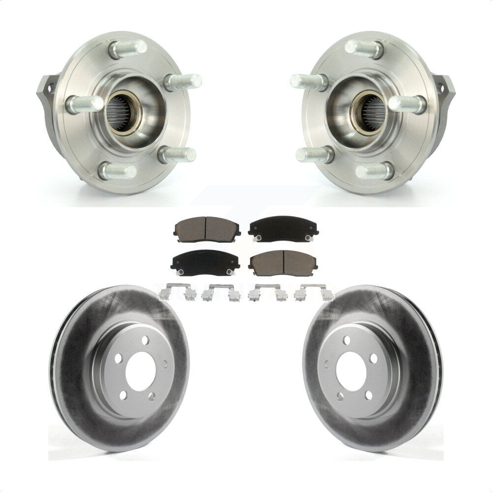 Kit de plaquettes de Rotor de frein, manteau de roulement de moyeu avant, pour Dodge Charger Chrysler 300 Magnu