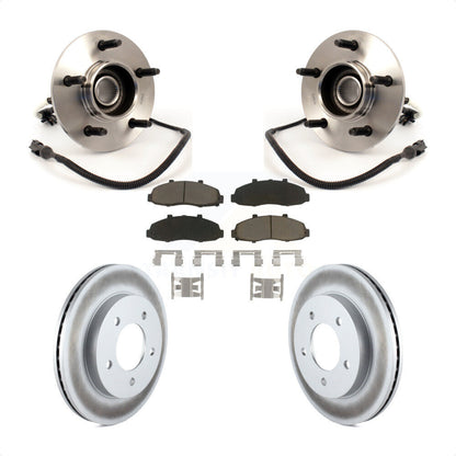 Kit de plaquettes de Rotor de frein revêtues de roulement de moyeu avant, pour Ford F-150 4WD avec 4 roues AB