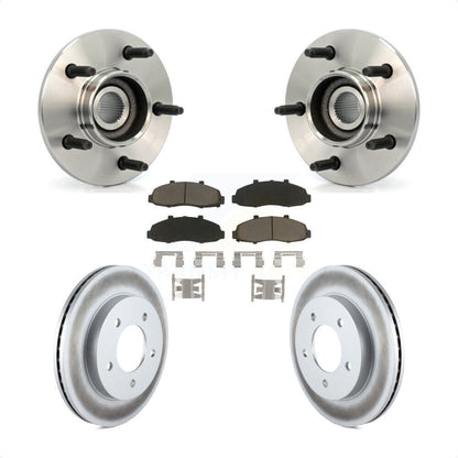 Kit de plaquettes de Rotor de frein revêtues de roulement de moyeu avant, pour Ford F-150 4WD avec 2 roues AB