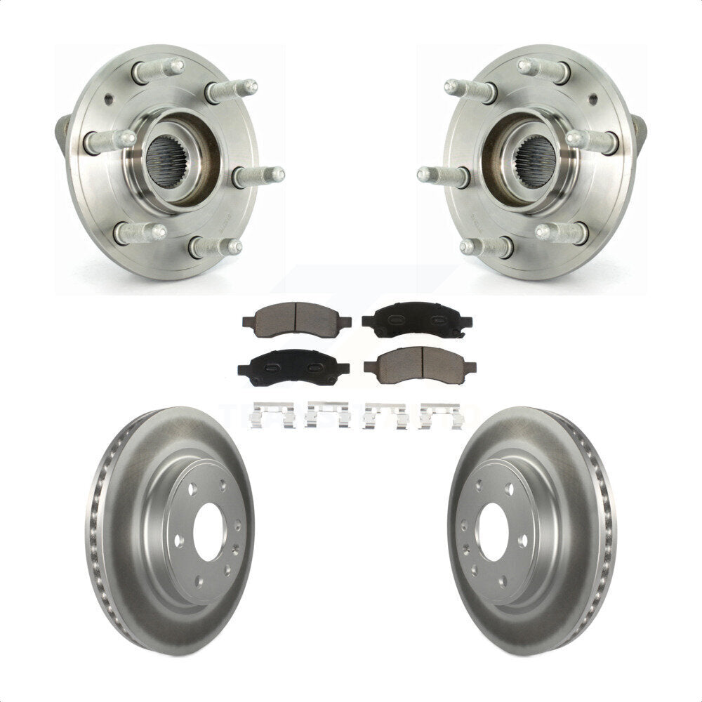 Kit de plaquettes de Rotor de frein, roulement de moyeu avant, pour GMC Acadia Buick autoclave Travers