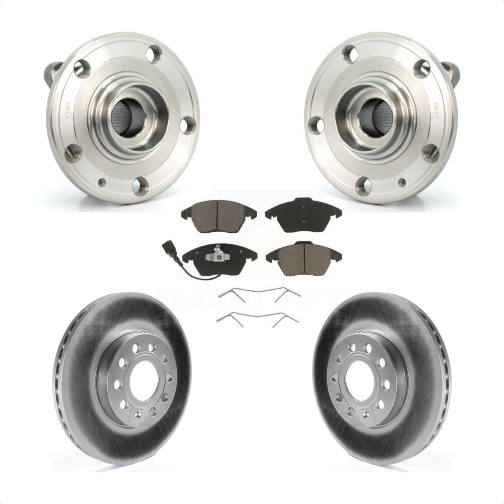 Kit de plaquettes de Rotor de frein, manteau de roulement de moyeu avant, pour Volkswagen Jetta Beetle Audi Eo