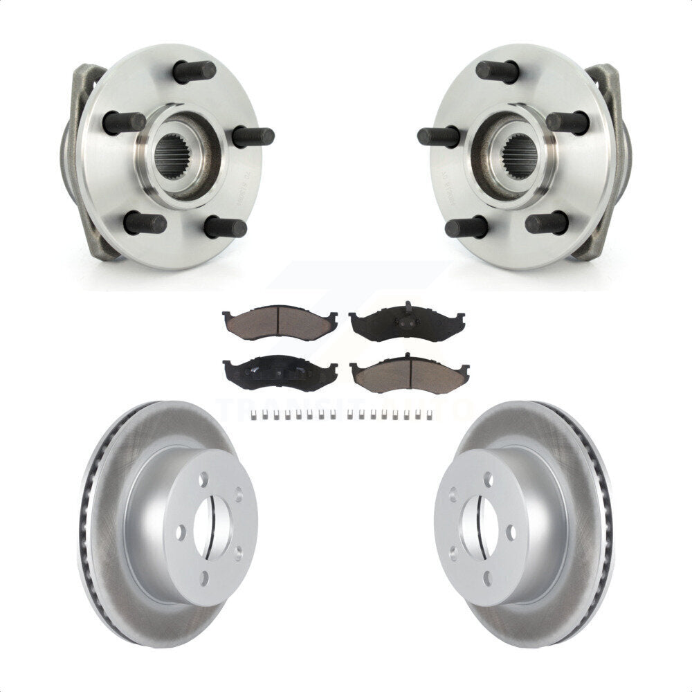 Kit de plaquettes de Rotor de frein enduit d'assemblage de roulement de moyeu avant pour Jeep Grand Wagoneer T