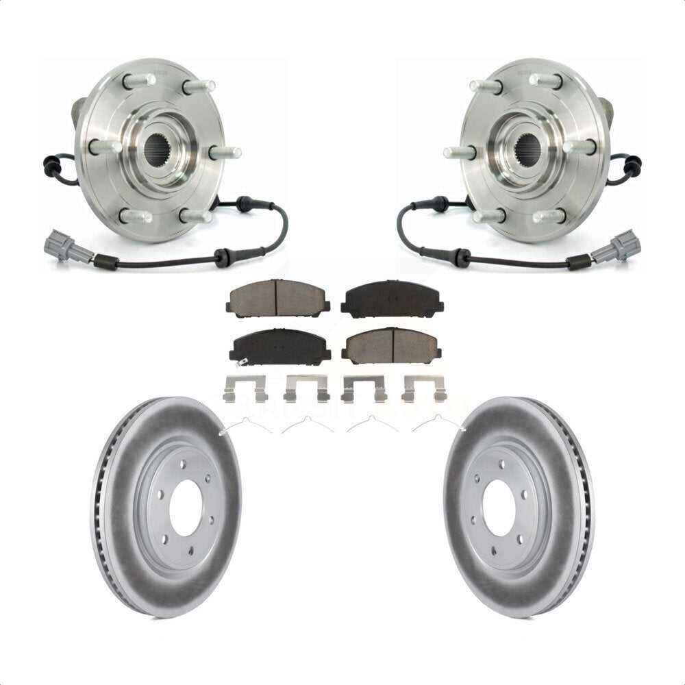 Kit de plaquettes de Rotor de frein, manteau de roulement de moyeu avant, pour Nissan TITAN Armada INFINITI QX5