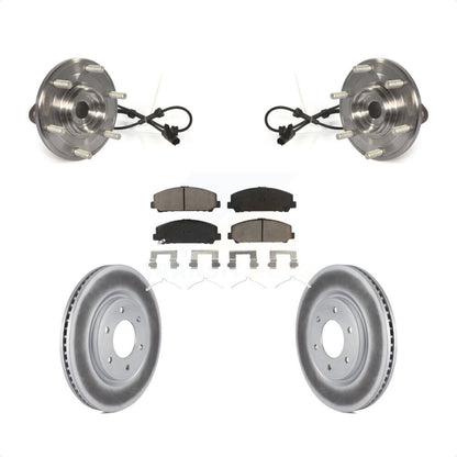 Kit de rotor et de plaquettes de frein revêtus d'assemblage de roulement de moyeu avant pour Nissan TITAN Armad