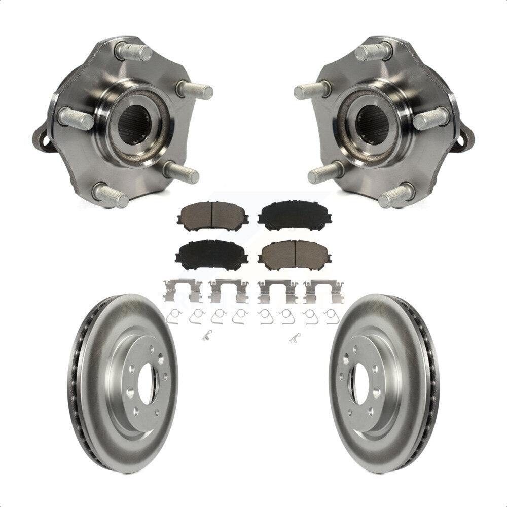 Kit de plaquettes de Rotor de frein à disque revêtu de roulement de moyeu avant, pour Nissan Rogue Sport Qashqa