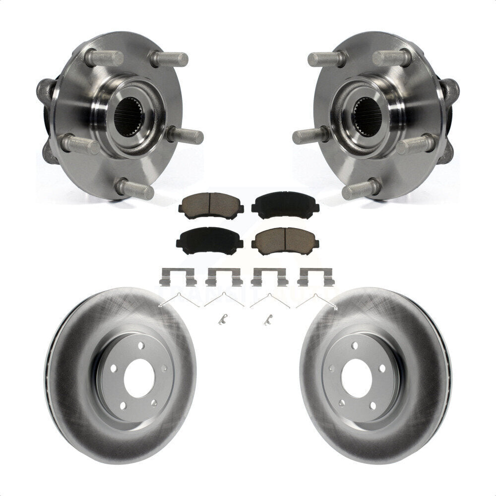 Kit de plaquettes de rotor de frein revêtues de roulement de moyeu avant, pour Nissan Juke Nismo R 2014 – 2017