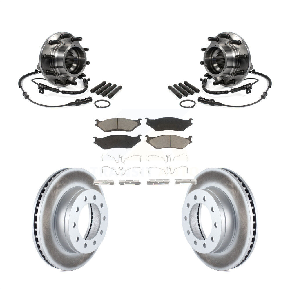 Kit de plaquettes de Rotor de frein, roulement de moyeu avant, pour Ford F-550 Super Duty 4 X 05-10