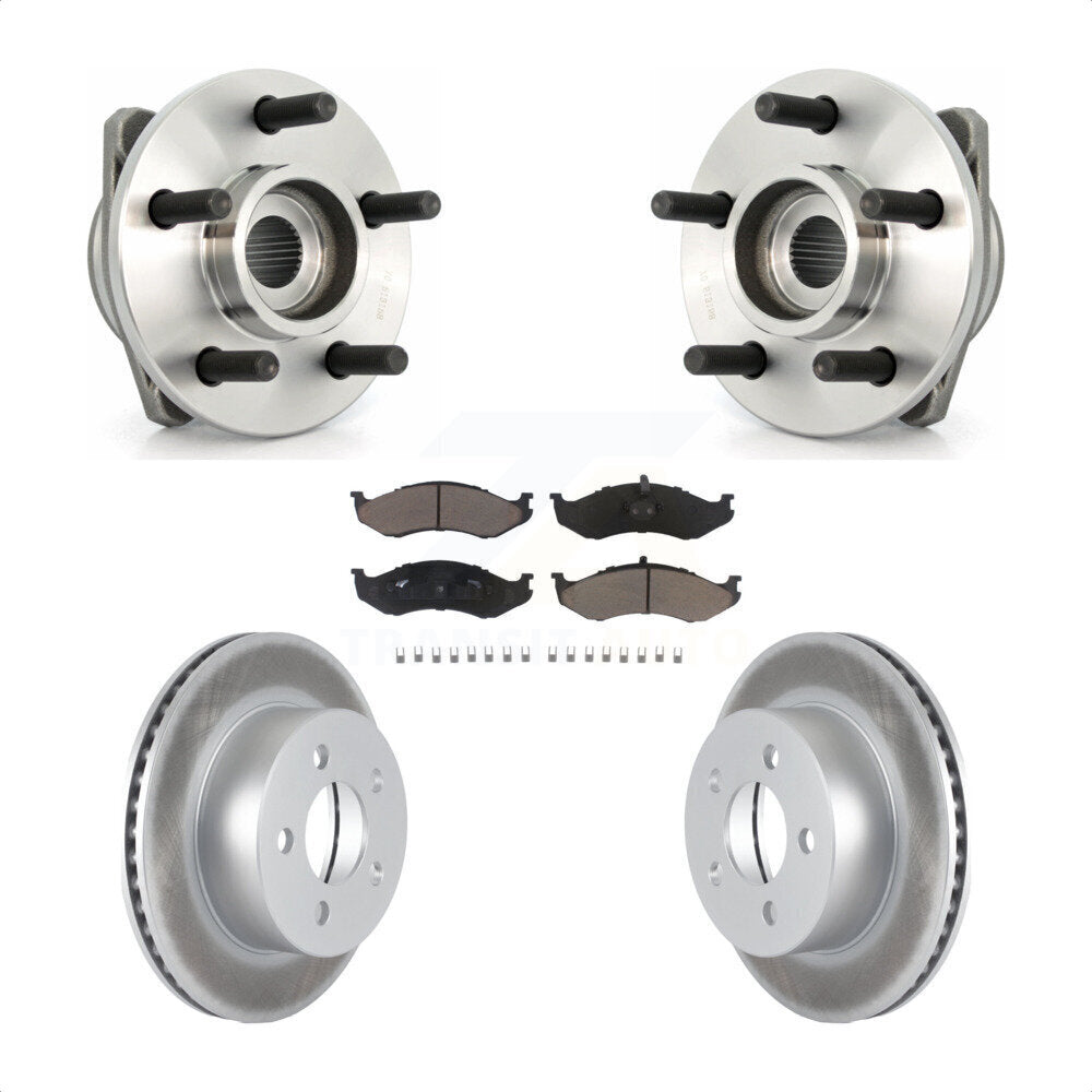 Kit de plaquettes de Rotor de frein à disque enduit de roulement de moyeu avant pour Jeep Wrangler Cherokee T
