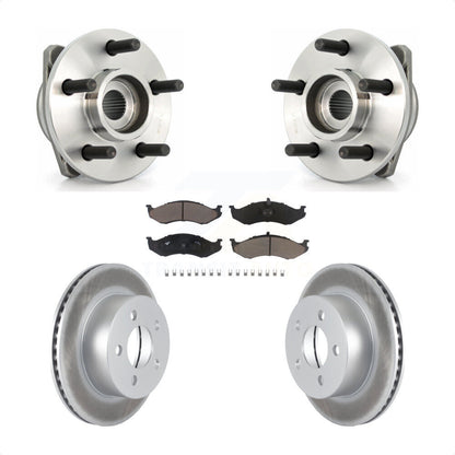 Kit de plaquettes de Rotor de frein à disque enduit de roulement de moyeu avant pour Jeep Wrangler Cherokee T