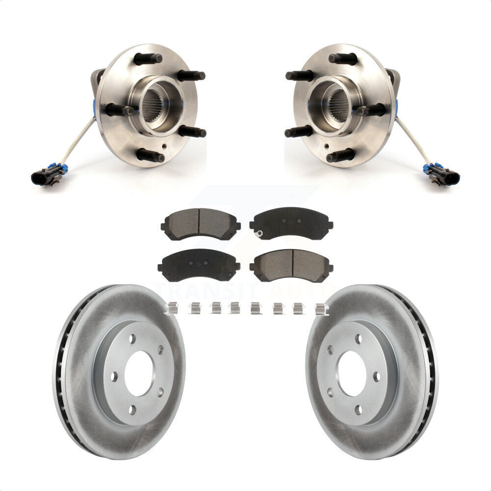 Kit de plaquettes de Rotor de frein enduites de roulement de moyeu avant, pour Buick rendez-vous Pontiac Azte