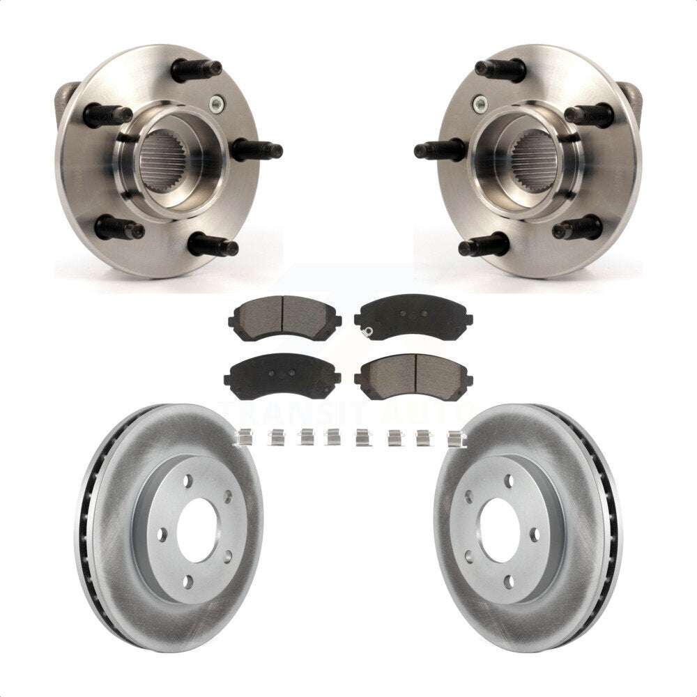 Kit de plaquettes de Rotor de frein enduites de roulement de moyeu avant, pour Buick rendez-vous Pontiac Azte