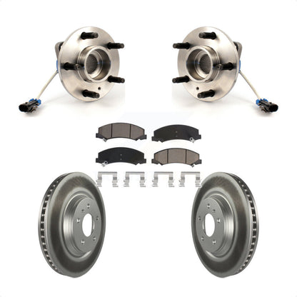 Kit de plaquettes de Rotor de frein enduites de roulement de moyeu avant, pour Buick Lucerne Chevrolet Impal