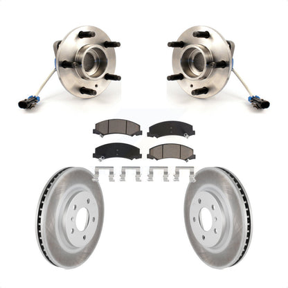 Kit de plaquettes de Rotor de frein enduites de roulement de moyeu avant, pour Chevrolet Impala Buick Lucern