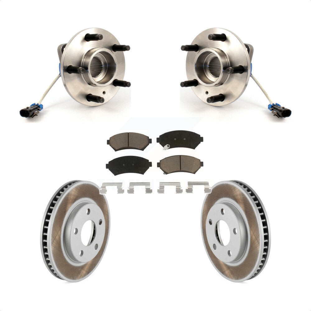 Kit de Rotor et de plaquettes de frein revêtus de roulement de moyeu avant, pour Buick Pontiac Montana Centur