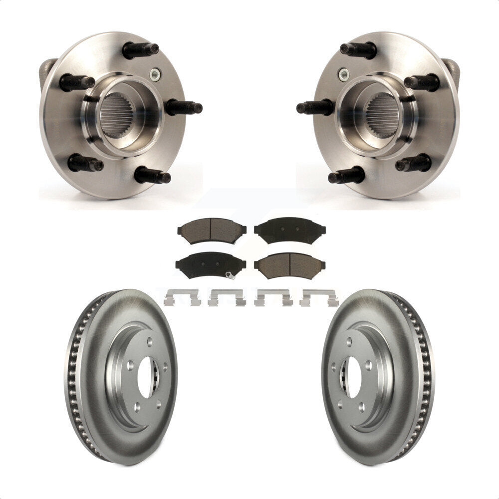 Kit de plaquettes de Rotor de frein, manteau de roulement de moyeu avant, pour Pontiac Grand Prix Buick LaCross