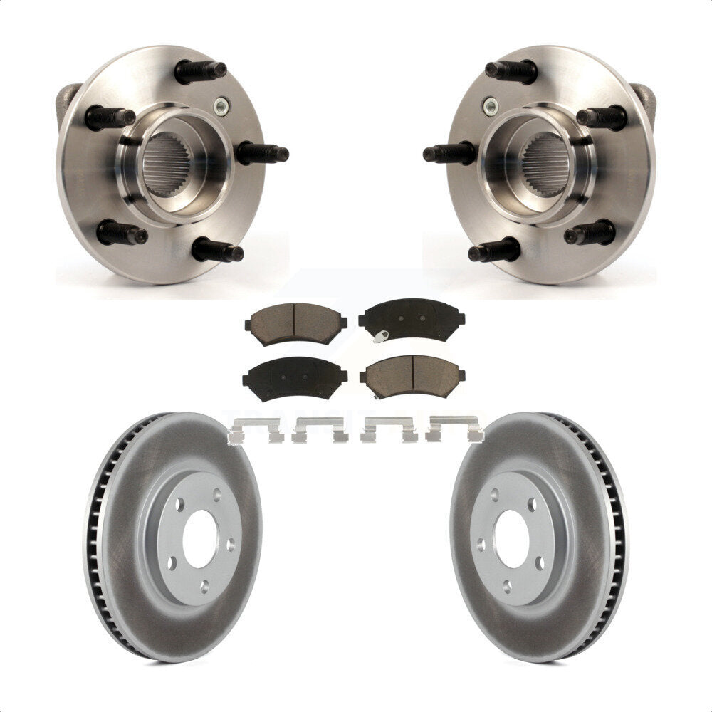 Kit de Rotor et plaquettes de frein revêtus de roulement de moyeu avant, pour Chevrolet Impala Monte Carl