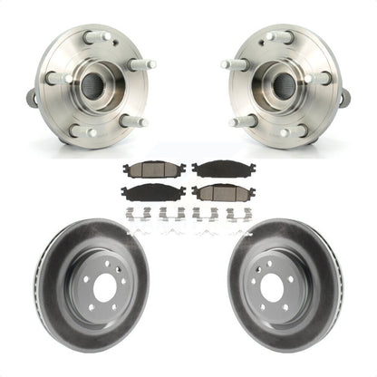 Ensemble de roulement de moyeu avant, Rotor de frein à disque revêtu et Kit de plaquettes pour Ford Explore