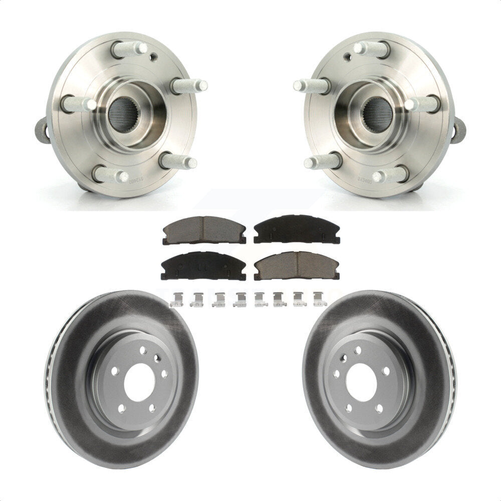 Kit de plaquettes de Rotor de frein, ensemble de roulements de moyeu avant, pour Ford Explorer Spor 2013