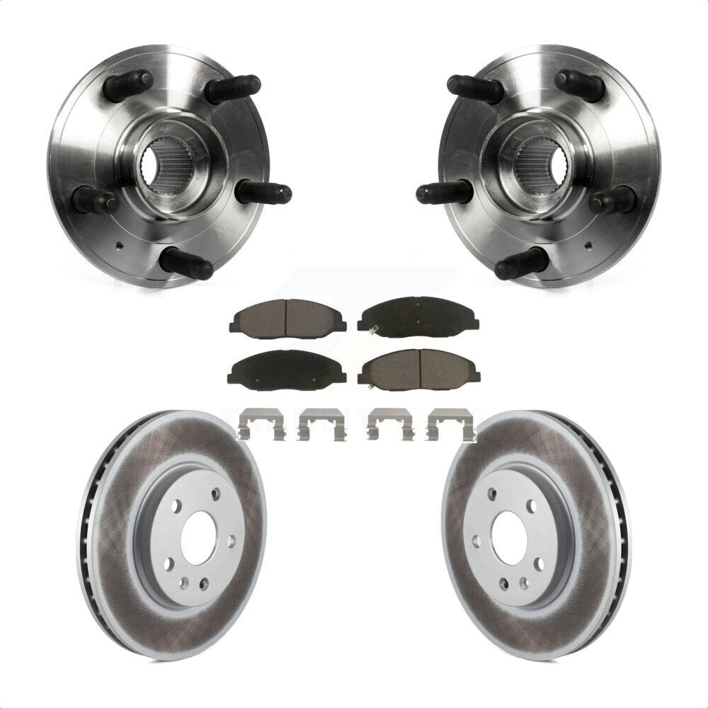 Kit de rotor et de plaquettes de frein revêtus de roulement de moyeu avant, pour Cadillac CTS 6.2 2012 – 2013