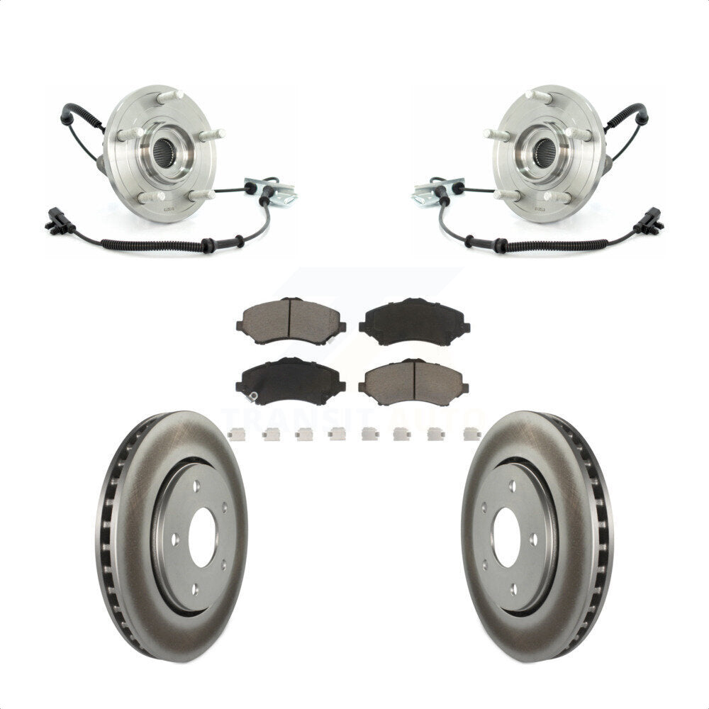 Kit de plaquettes de Rotor de frein, manteau de roulement de moyeu avant, pour Dodge Grand Caravan Chrysler Tow