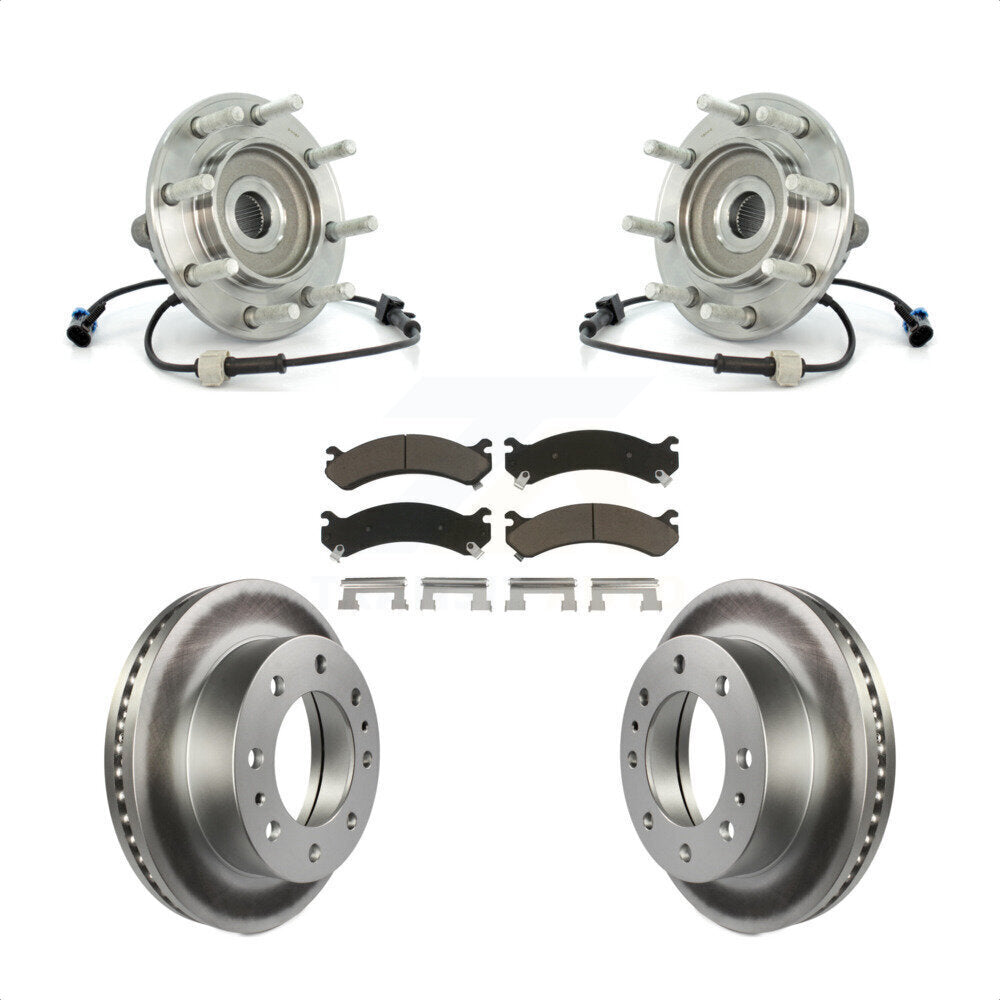 Kit de plaquettes de Rotor de frein, roulement de moyeu avant, pour Chevrolet GMC Sierra 3500 Classi