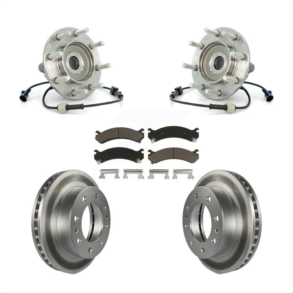 Kit de plaquettes de Rotor de frein, roulement de moyeu avant, pour Chevrolet GMC Sierra 3500 Classi