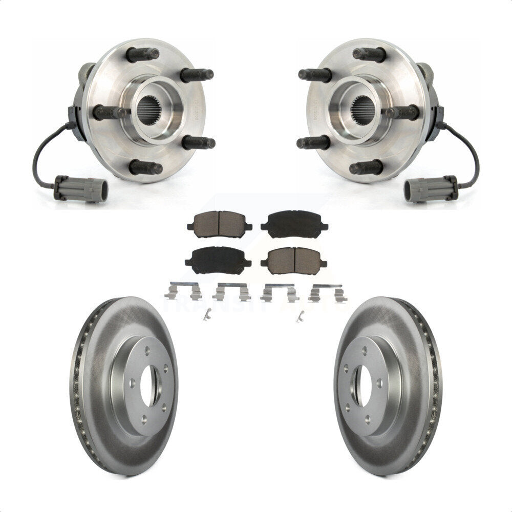 Kit de Rotor et de plaquettes de frein enduits de roulement de moyeu avant, pour Chevrolet Cobalt Pontiac G