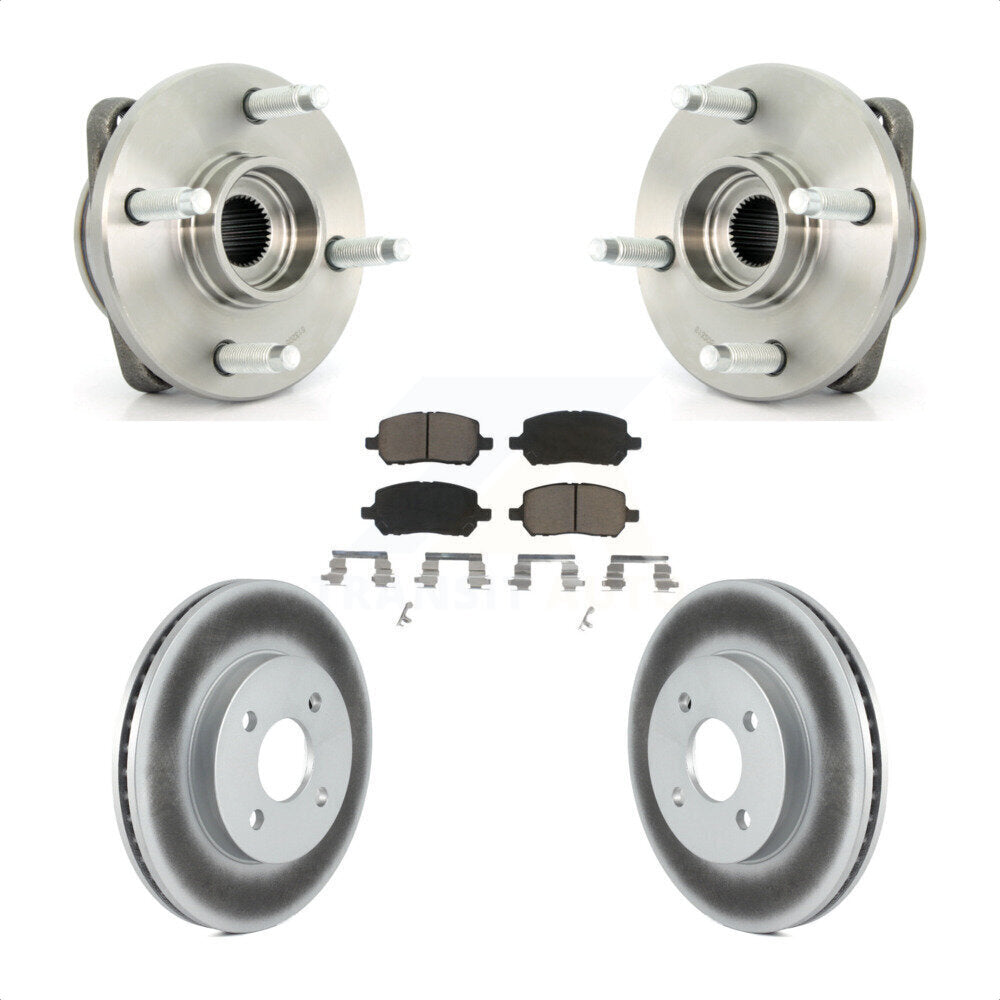 Kit de plaquettes de Rotor de frein enduit de roulement de moyeu avant, pour Chevrolet Cobalt Pontiac G5 Io
