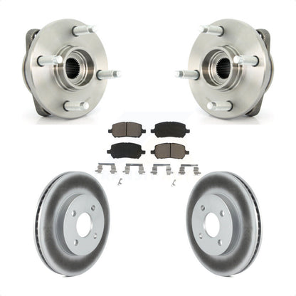 Kit de plaquettes de Rotor de frein enduit de roulement de moyeu avant, pour Chevrolet Cobalt Pontiac G5 Io