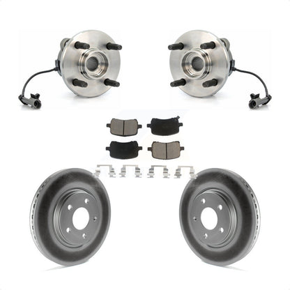 Kit de rotor et de plaquettes de frein enduits de roulement de moyeu avant pour Saturn Ion avec roue à 4 écrous
