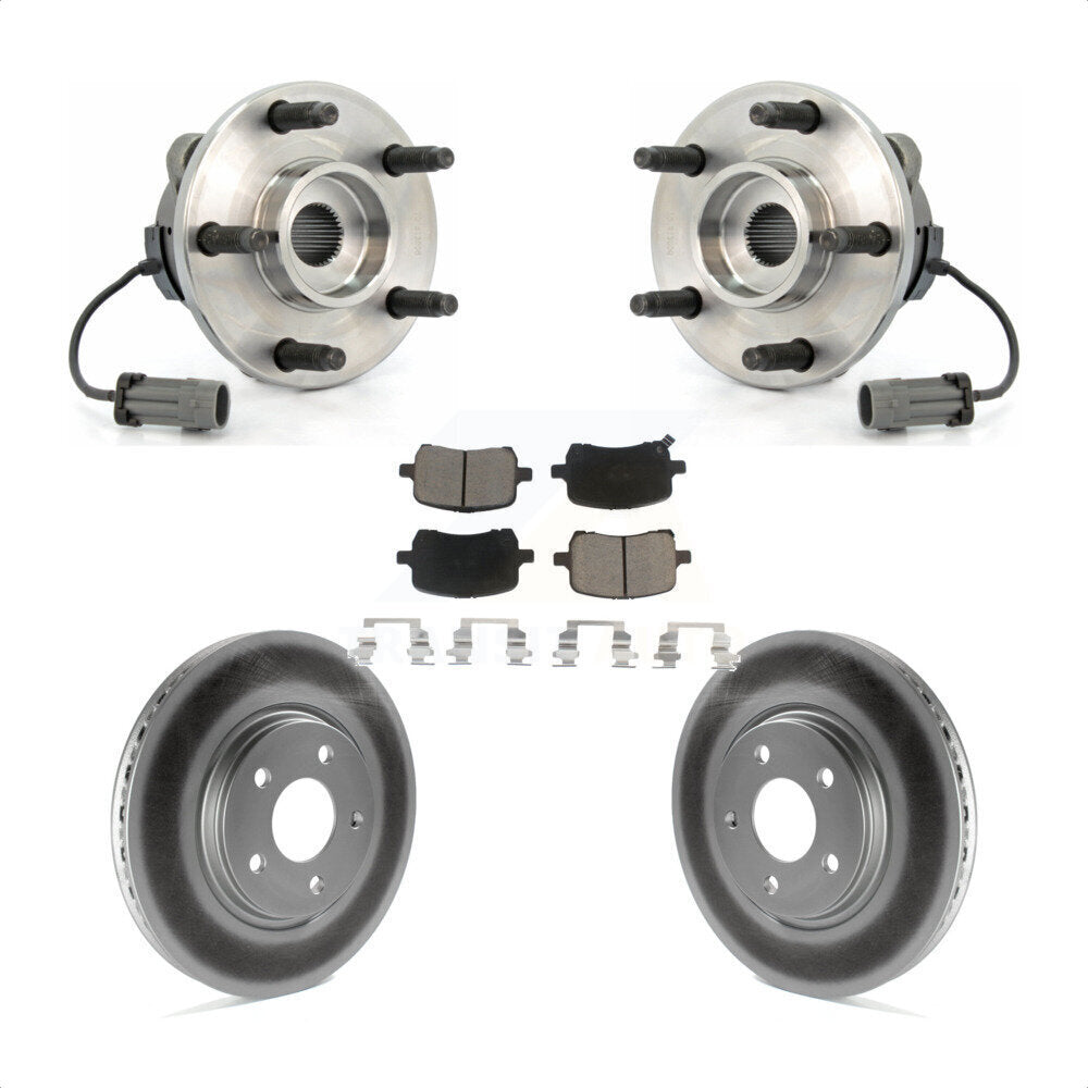 Kit de Rotor et de plaquettes de frein enduits de roulement de moyeu avant, pour Chevrolet Cobalt Saturn Io
