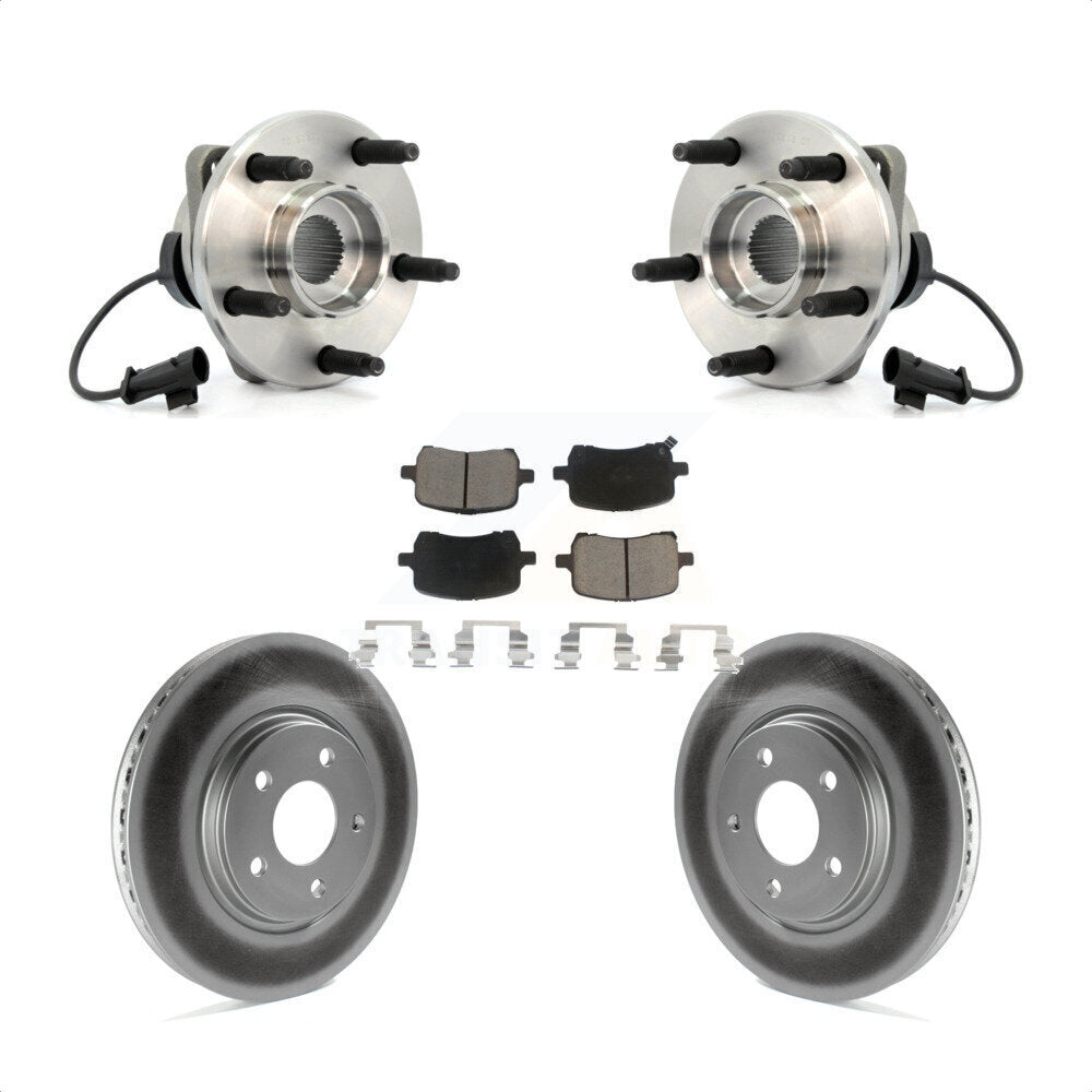 Kit de plaquettes de Rotor de frein enduit de roulement de moyeu avant, pour Chevrolet Malibu HHR Pontiac G