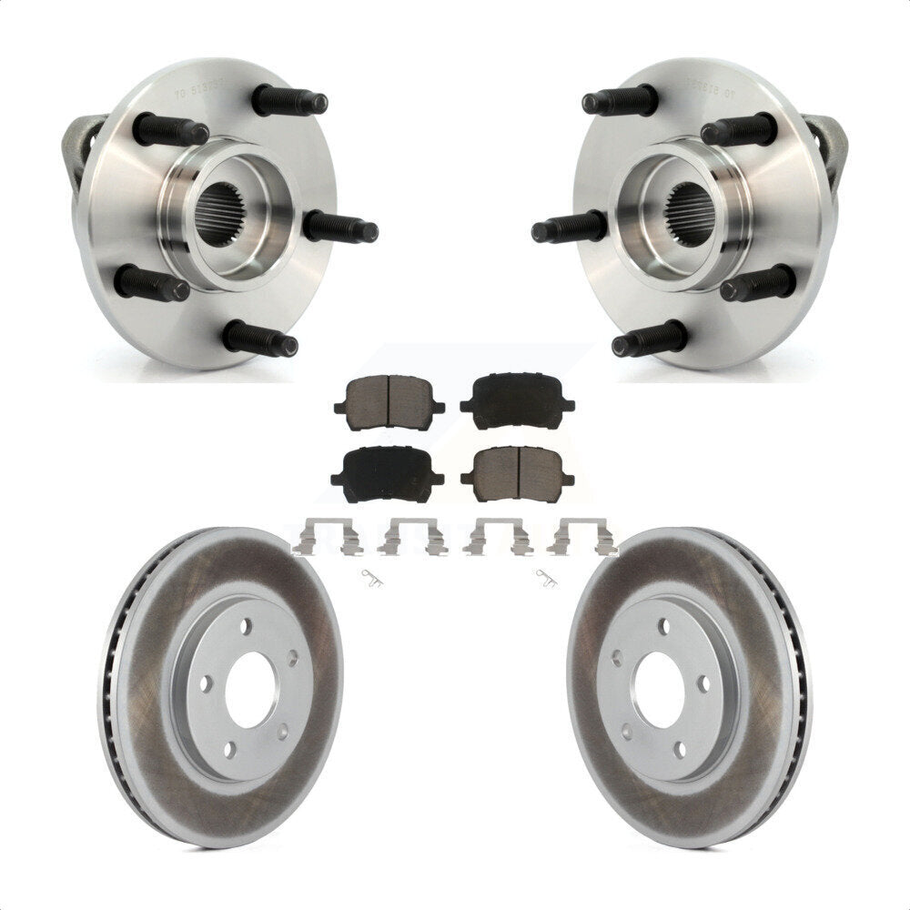 Kit de Rotor et de plaquettes de frein à disque enduit d'assemblage de roulement de moyeu avant pour Chevrolet HH
