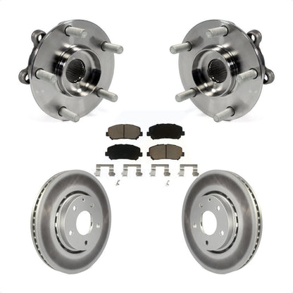 Kit de rotors et plaquettes de frein à disque enduits d'assemblage de roulement de moyeu avant pour Mazda CX-5