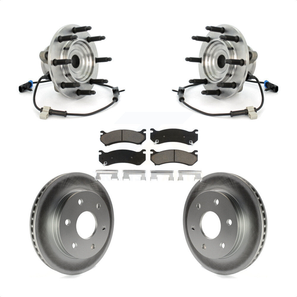 Kit de Rotor et plaquettes de frein revêtus de roulement de moyeu avant, pour Chevrolet Silverado 1500 GM