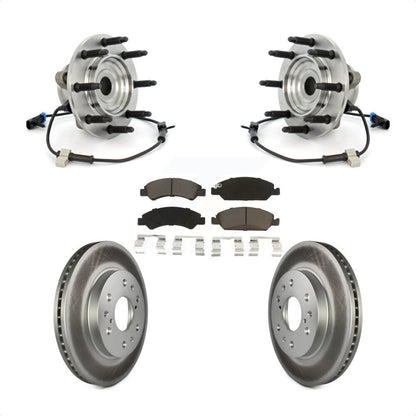 Kit de Rotor et plaquettes de frein revêtus de roulement de moyeu avant, pour Chevrolet GMC Silverado 150