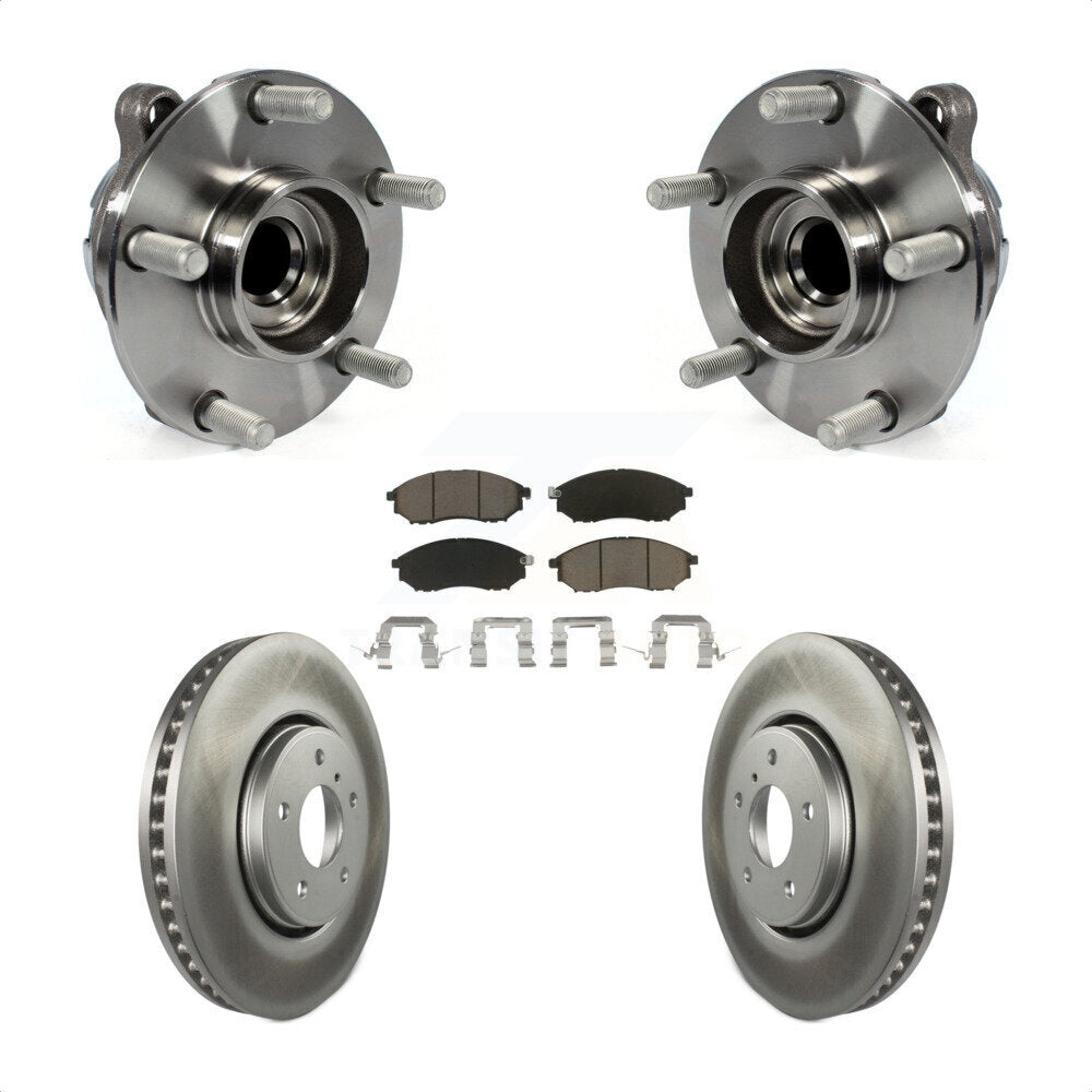 Kit de plaquettes de Rotor de frein enduit d'assemblage de roulement de moyeu avant pour INFINITI FX35 FX37 RW