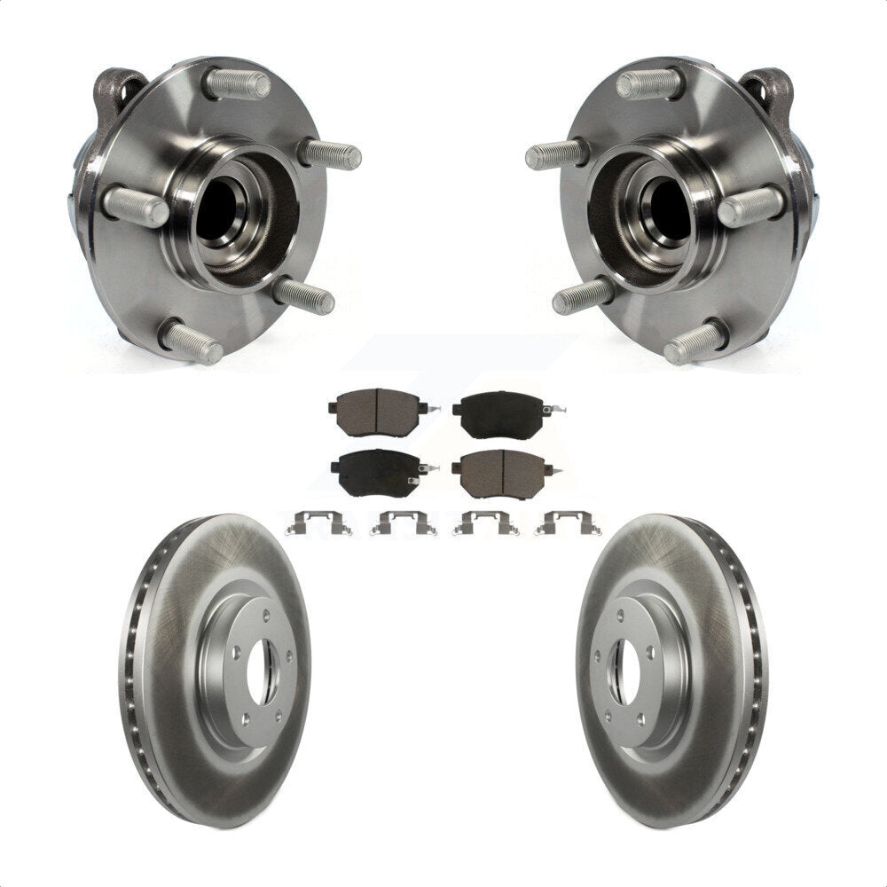 Ensemble de roulement de moyeu avant, Kit de plaquettes de frein à disque revêtues pour INFINITI FX35 RW