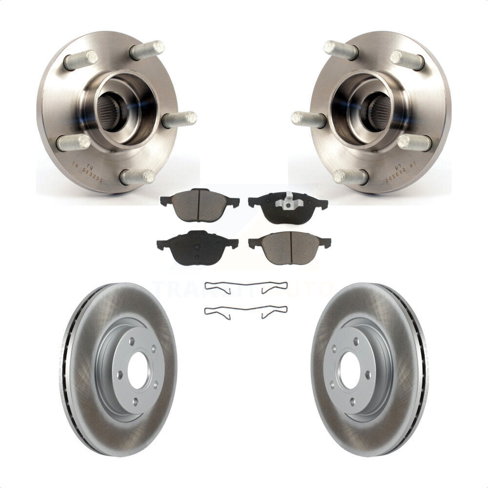 Kit de plaquettes de Rotor de frein enduites d'assemblage de roulement de moyeu avant pour Volvo S40 C30 V50 C7