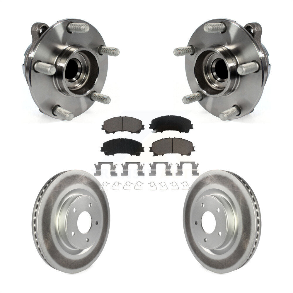 Kit de plaquettes de Rotor de frein à disque enduit de roulement de moyeu avant pour INFINITI Q50 QX50 Q60 RW