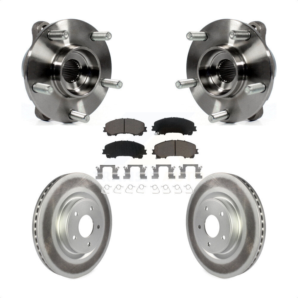 Kit de plaquettes de Rotor de frein à disque enduit de roulement de moyeu avant pour INFINITI Q50 QX50 Q60 AW