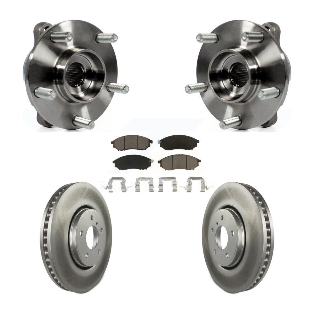 Kit de plaquettes de rotor de frein, ensemble de roulements de moyeu avant, pour INFINITI FX35 FX37 FX4