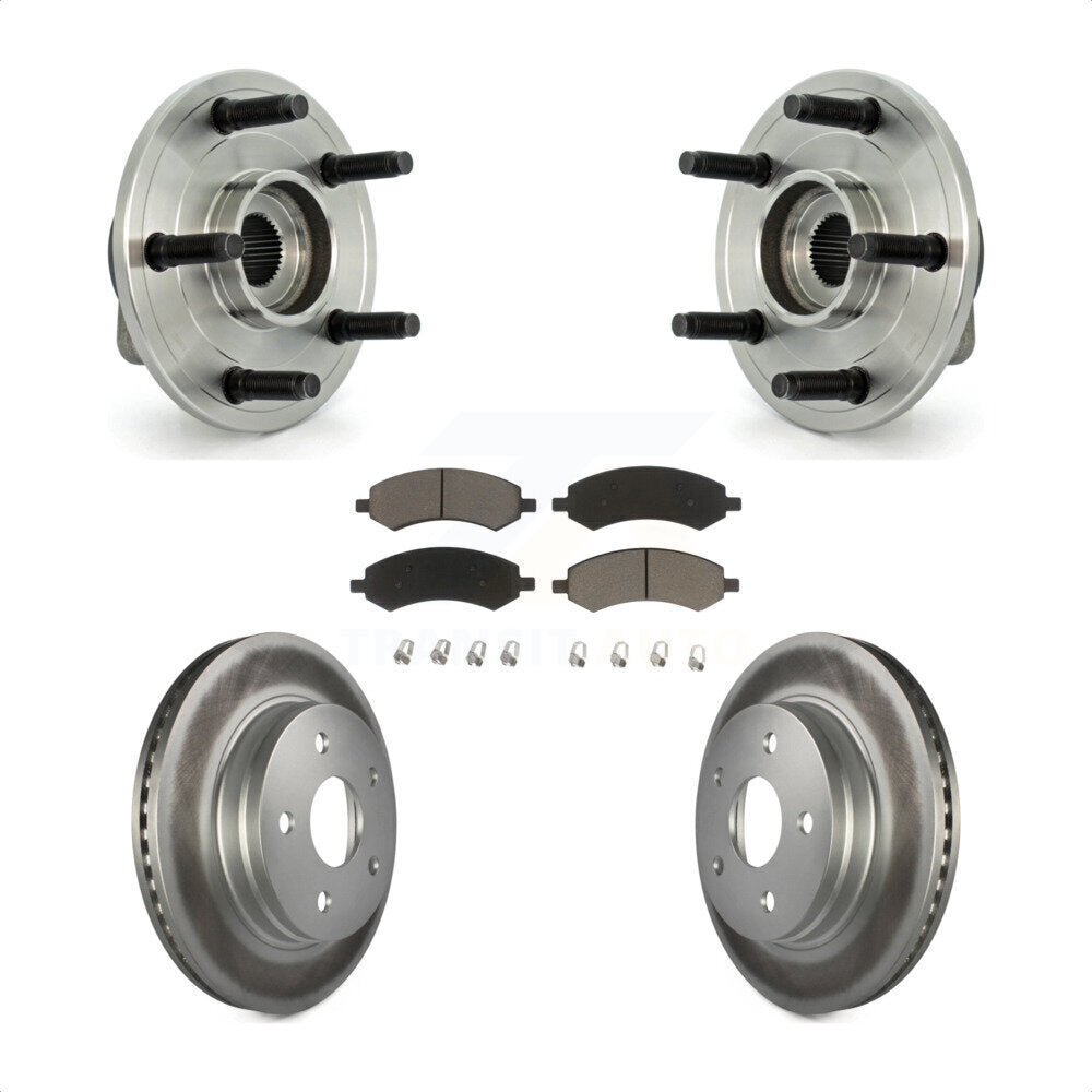 Kit de plaquettes de Rotor de frein, roulement de moyeu avant, pour Dodge Ram 1500 avec roue à 5 écrous