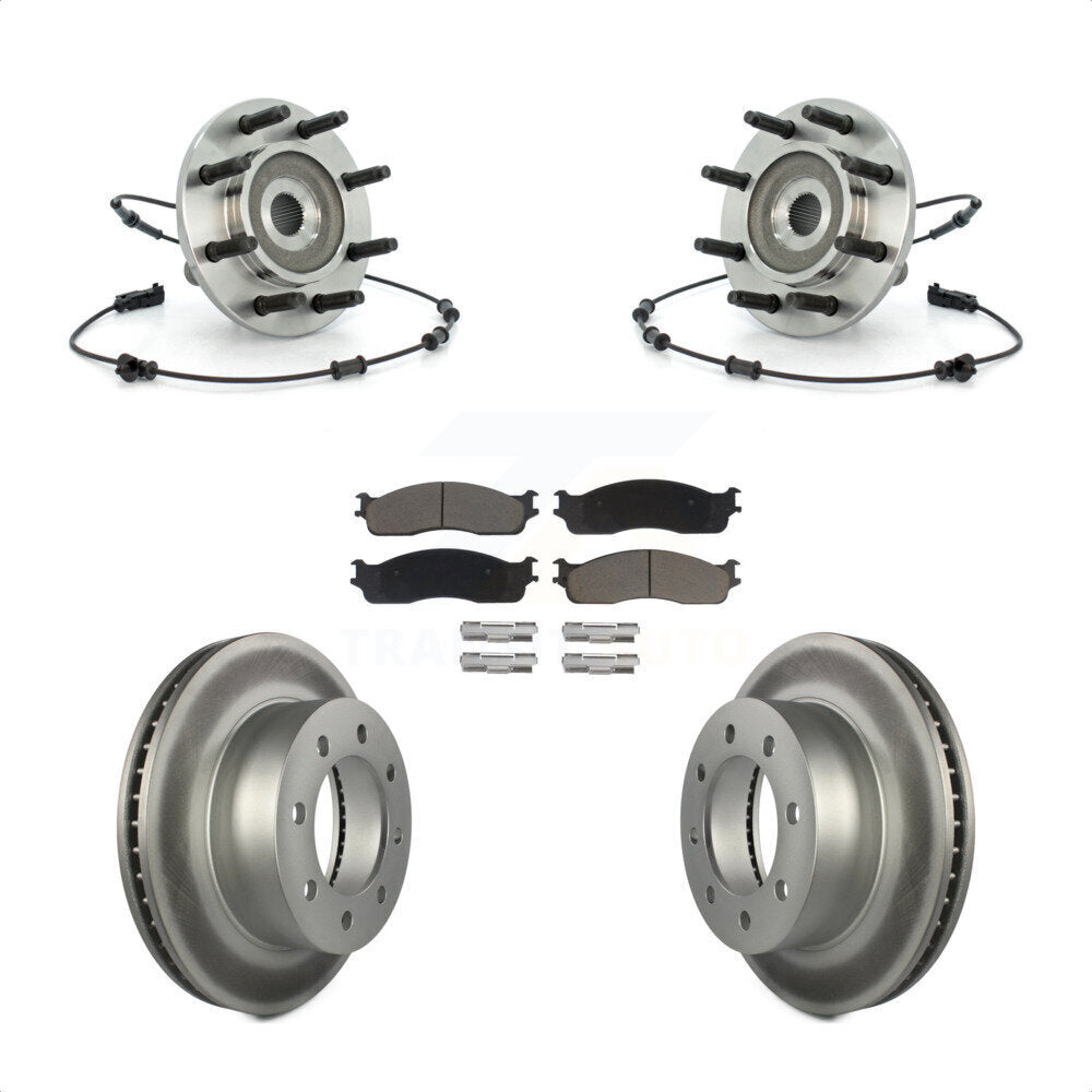 Kit de plaquettes de Rotor de frein, ensemble de roulements de moyeu avant, pour Dodge Ram 1500 3500 250