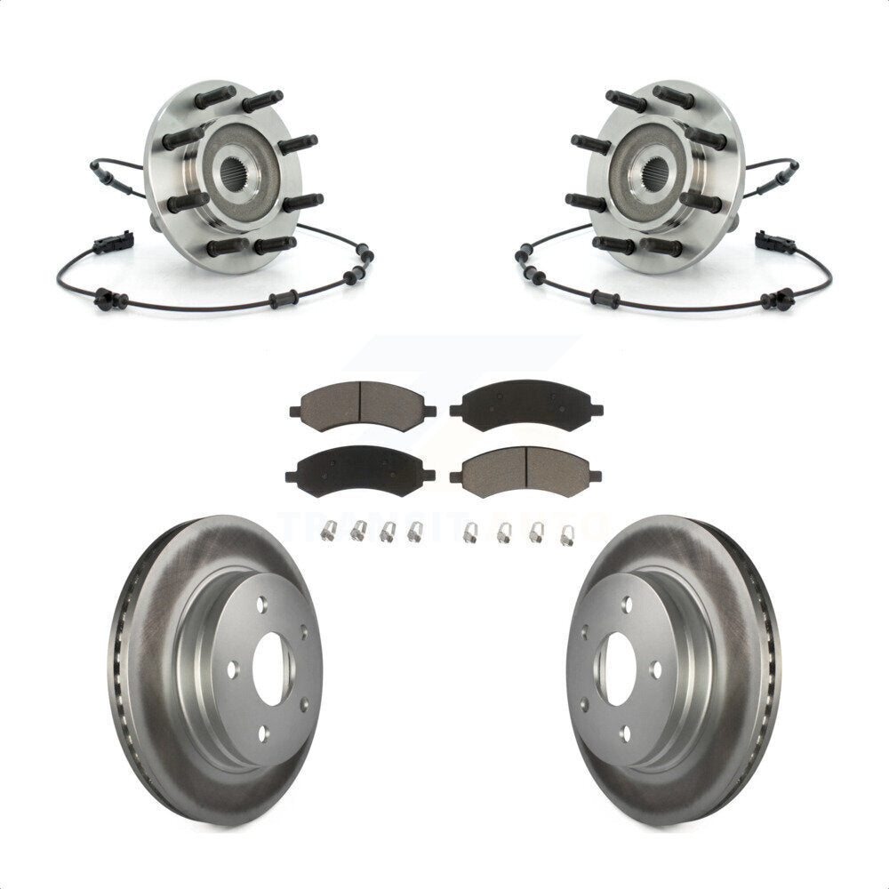 Kit de plaquettes de Rotor de frein, roulement de moyeu avant, pour Dodge Ram 1500 avec roue à 8 écrous
