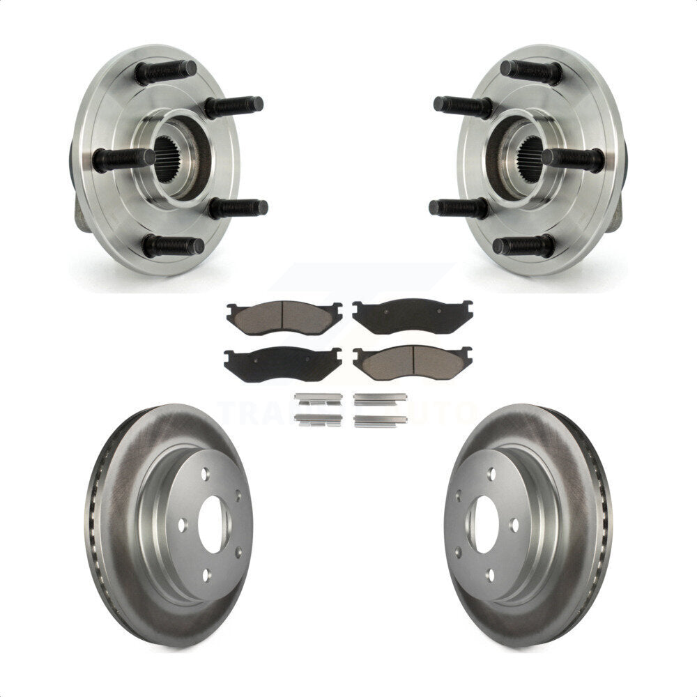 Kit de plaquettes de Rotor de frein, roulement de moyeu avant, pour Dodge Ram 1500 avec roue à 5 écrous