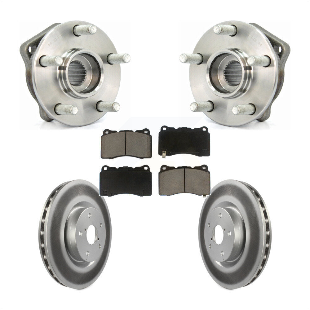 Kit de Rotor et plaquettes de frein revêtus de roulement de moyeu avant, pour Subaru WRX Limited Bas 2014
