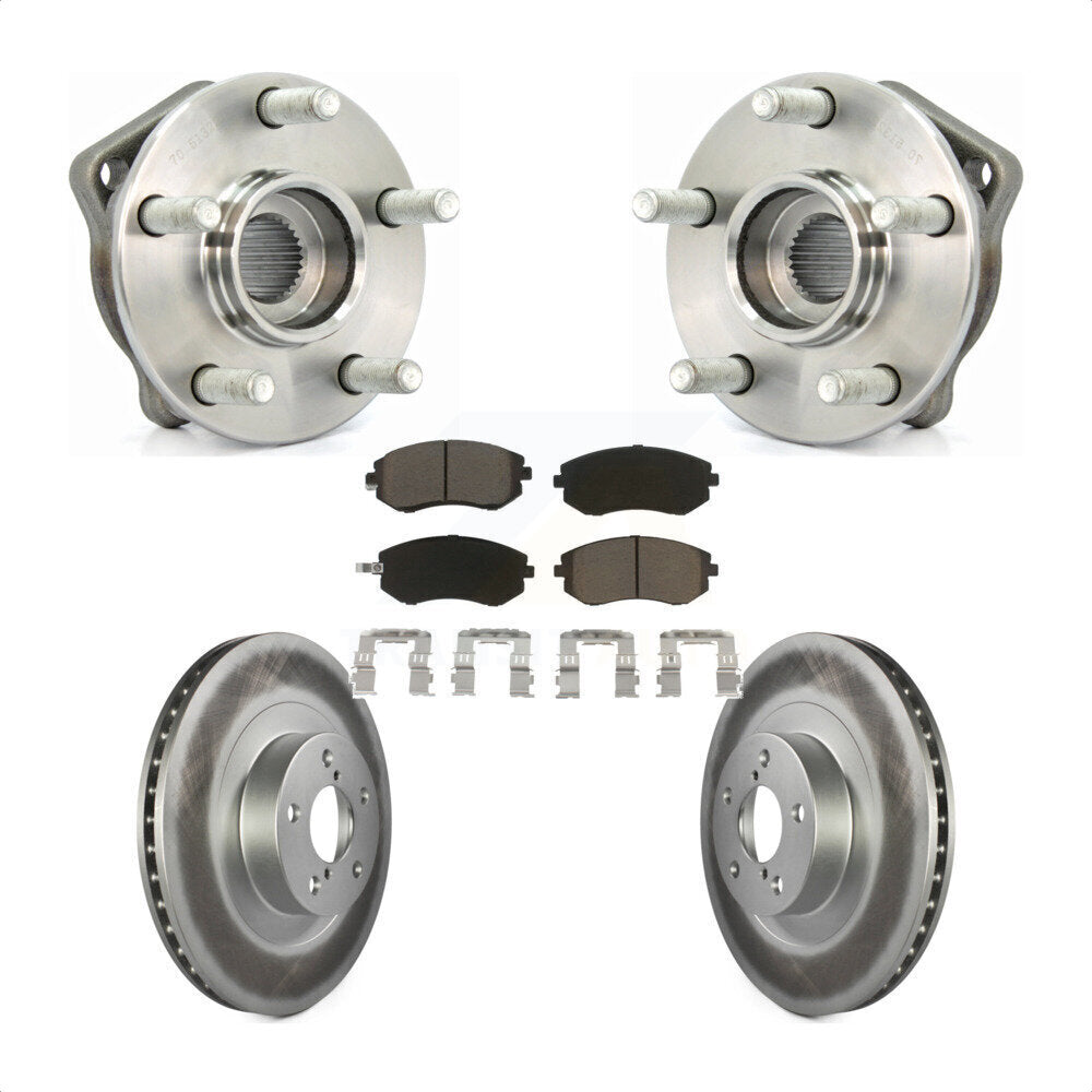 Kit de plaquettes de Rotor de frein à disque enduit de roulement de moyeu avant pour Subaru Outback Legac 2005