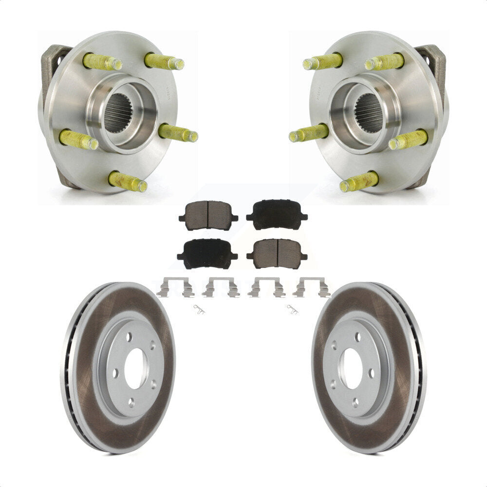 Kit de Rotor et de plaquettes de frein revêtus de roulement de moyeu avant, pour Chevrolet Malibu Pontiac G