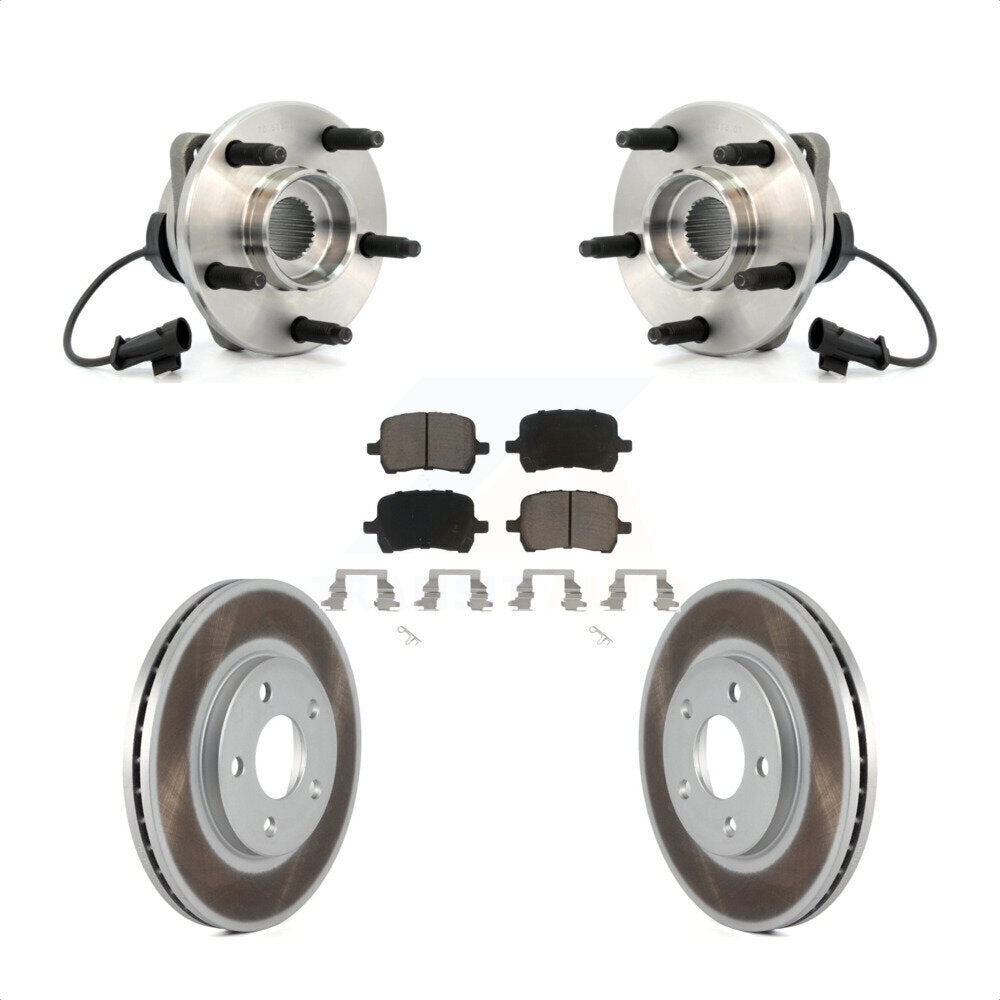 Kit de Rotor et de plaquettes de frein revêtus de roulement de moyeu avant, pour Chevrolet Malibu Pontiac G